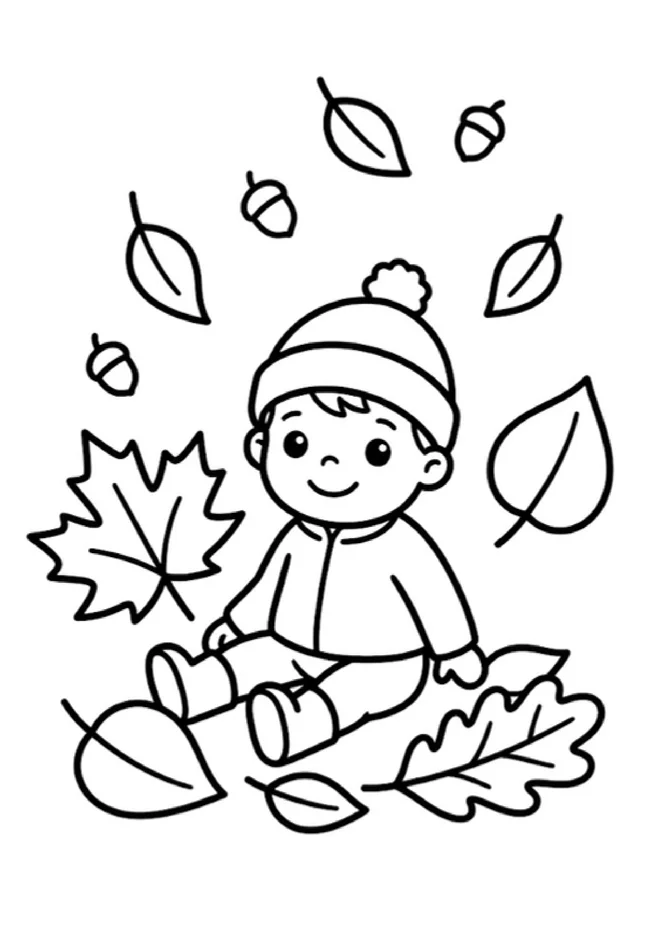 Desenhos Outono para imprimir e colorir - imagem 10